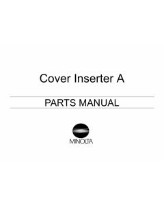 Konica-Minolta Options Cover-Inserter-A Parts Manual