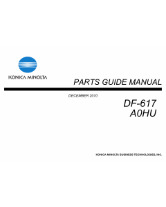 Konica-Minolta Options DF-617 A0HU Parts Manual