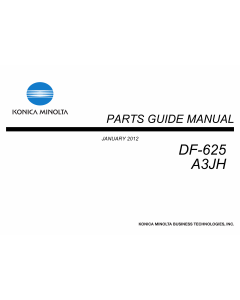 Konica-Minolta Options DF-625 A3JH Parts Manual