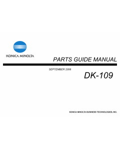 Konica-Minolta Options DK-109 Parts Manual