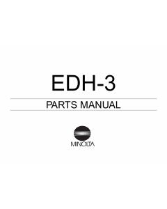 Konica-Minolta Options EDH-3 Parts Manual