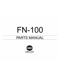 Konica-Minolta Options FN-100 Parts Manual