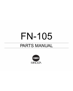 Konica-Minolta Options FN-105 Parts Manual