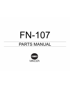 Konica-Minolta Options FN-107 Parts Manual