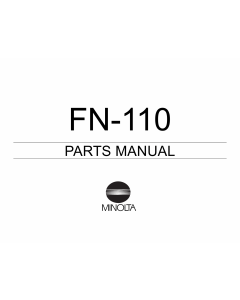 Konica-Minolta Options FN-110 Parts Manual