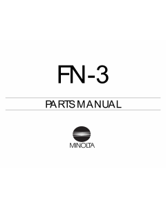 Konica-Minolta Options FN-3 Parts Manual