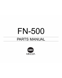 Konica-Minolta Options FN-500 Parts Manual