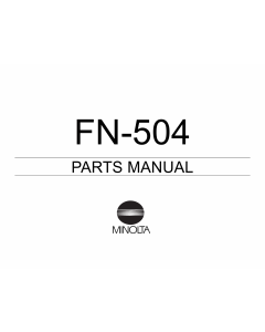 Konica-Minolta Options FN-504 Parts Manual