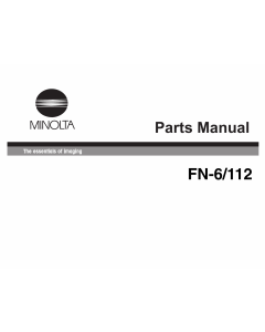 Konica-Minolta Options FN-6 Parts Manual