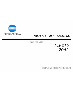 Konica-Minolta Options FS-215 20AL Parts Manual