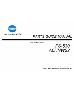 Konica-Minolta Options FS-530 A0HNW22 Parts Manual