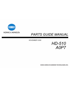 Konica-Minolta Options HD-510 A0P7 Parts Manual
