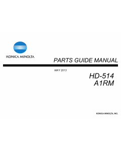 Konica-Minolta Options HD-514 A1RM Parts Manual