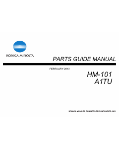 Konica-Minolta Options HM-101 A1TU Parts Manual