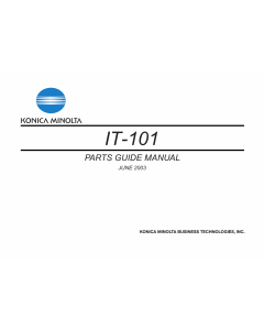 Konica-Minolta Options IT-103 Parts Manual