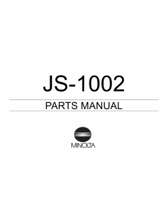 Konica-Minolta Options JS-1002 Parts Manual