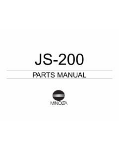 Konica-Minolta Options JS-200 Parts Manual