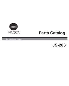 Konica-Minolta Options JS-203 Parts Manual