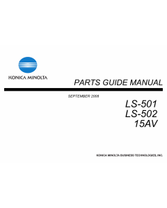 Konica-Minolta Options LS-510 LS-502 15AV Parts Manual