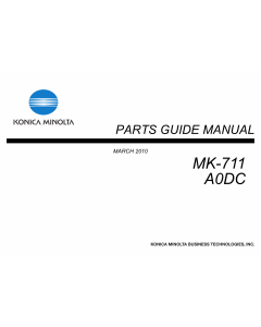 Konica-Minolta Options MK-711 A0DC Parts Manual