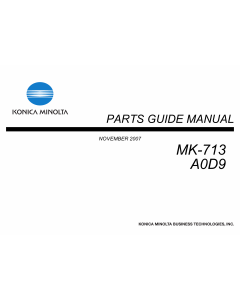Konica-Minolta Options MK-713 A0D9 Parts Manual