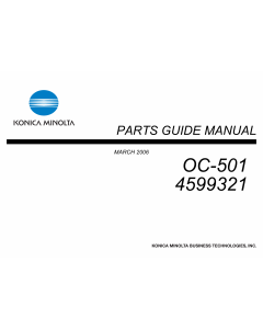 Konica-Minolta Options OC-501 4599321 Parts Manual