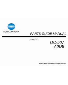 Konica-Minolta Options OC-507 A0D8 Parts Manual