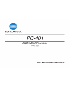 Konica-Minolta Options PC-401 Parts Manual