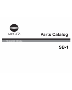 Konica-Minolta Options SB-1 Parts Manual