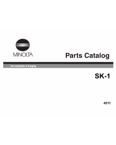 Konica-Minolta Options SK-1 4511 Parts Manual