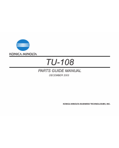 Konica-Minolta Options TU-108 Parts Manual