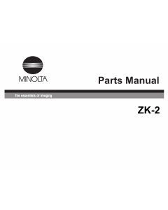 Konica-Minolta Options ZK-2 Parts Manual