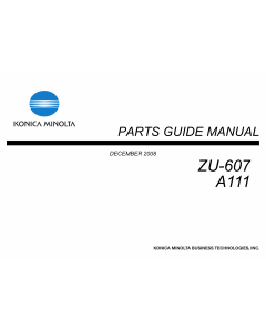 Konica-Minolta Options ZU-607 A111 Parts Manual