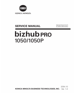 Konica-Minolta bizhub-PRO 1050 1050P FIELD-SERVICE Service Manual
