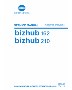 Konica-Minolta bizhub 162 210 THEORY-OPERATION Service Manual