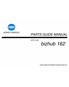 Konica-Minolta bizhub 162 Parts Manual