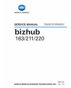 Konica-Minolta bizhub 163 211 220 THEORY-OPERATION Service Manual