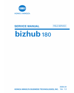 Konica-Minolta bizhub 180 FIELD-SERVICE Service Manual