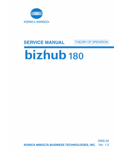 Konica-Minolta bizhub 180 THEORY-OPERATION Service Manual