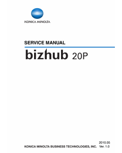 Konica-Minolta bizhub 20P Service Manual