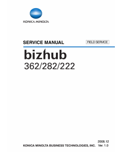 Konica-Minolta bizhub 222 282 362 FIELD-SERVICE Service Manual