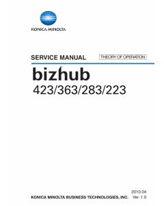 Konica-Minolta bizhub 223 283 363 423 THEORY-OPERATION Service Manual