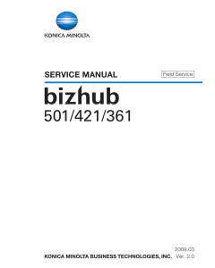 Konica-Minolta bizhub 361 421 501 FIELD-SERVICE Service Manual