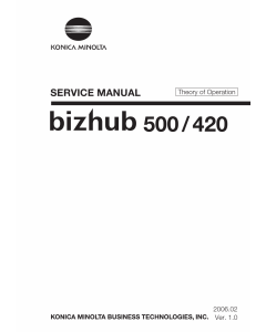 Konica-Minolta bizhub 420 500 THEORY-OPERATION Service Manual