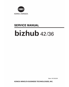 Konica-Minolta bizhub 42 36 Service Manual