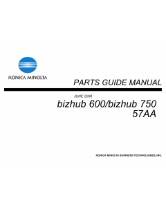 Konica-Minolta bizhub 600 750 Parts Manual