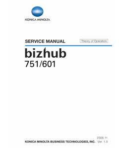 Konica-Minolta bizhub 601 751 THEORY-OPERATION Service Manual