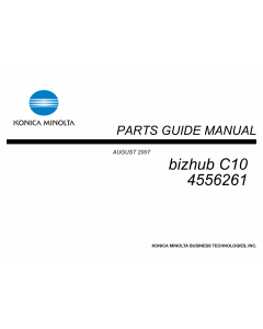 Konica-Minolta bizhub C10 Parts Manual