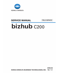 Konica-Minolta bizhub C200 FIELD-SERVICE Service Manual