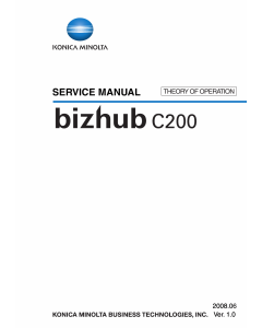 Konica-Minolta bizhub C200 THEORY-OPERATION Service Manual